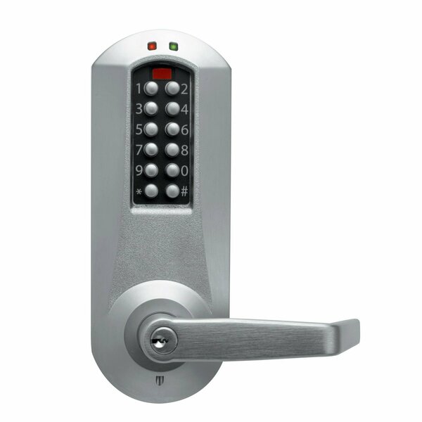 Simplex Kaba Eplex Cylindrical Electronic Pushbutton Lock with 1/2in Throw and 2-3/4in Backset; E5031BWL626